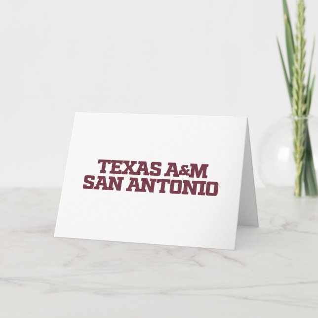 Texas A&M San Antonio Card (Front)