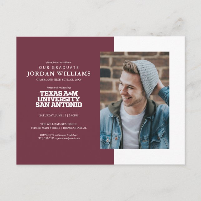 Texas A&M University-San Antonio Announcement Postcard (Front)