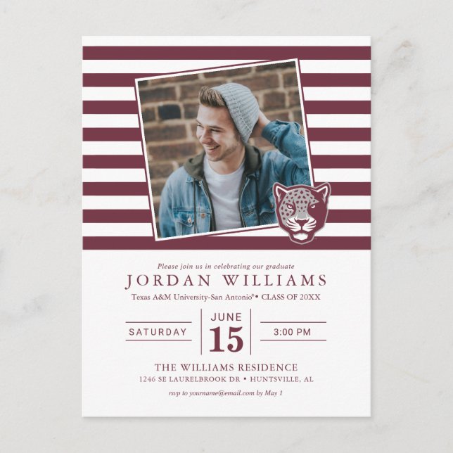 Texas A&M University-San Antonio | Jaguars Announcement Postcard (Front)