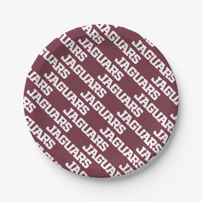 Texas A&M University-San Antonio Jaguars Paper Plate (Front)