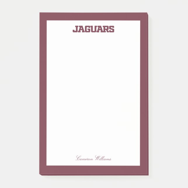 Texas A&M University-San Antonio Jaguars Post-it Notes (Front)