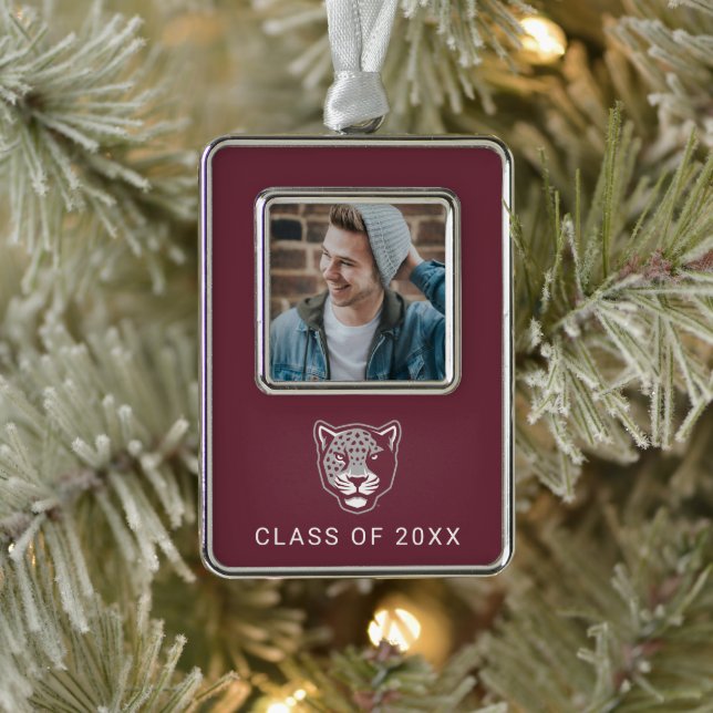 Texas A&M University-San Antonio | Jaguars Silver Plated Framed Ornament (Tree)