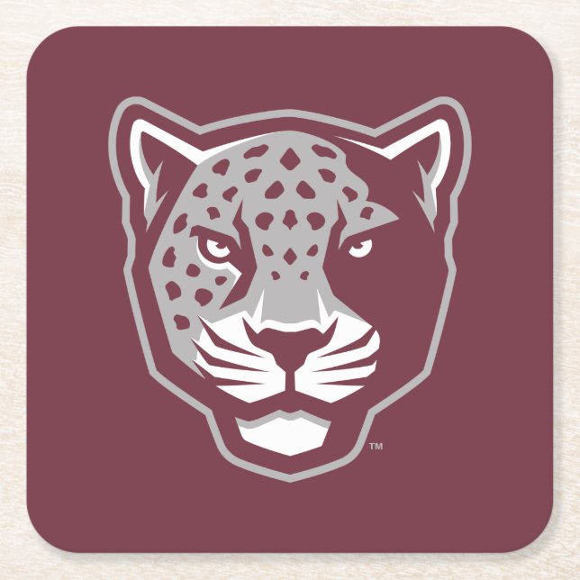 Texas A&M University-San Antonio | Jaguars Square Paper Coaster (Front)