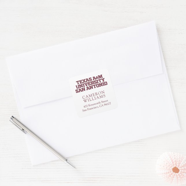 Texas A&M University-San Antonio Square Sticker (Envelope)