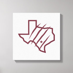 Texas A&M University-San Antonio State Logo Canvas Print
