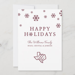 Texas A&M University-San Antonio   State Logo Holiday Card