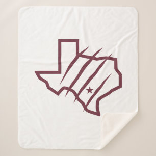 Texas A&M University-San Antonio   State Logo Sherpa Blanket