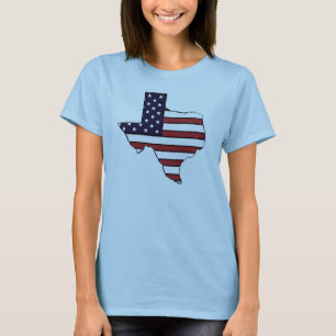 Texas all American flag outline womens tank top