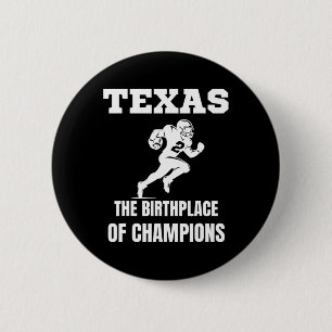 Texas American Football Champion Legends Players T 6 Cm Round Badge