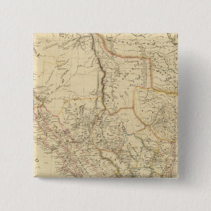 Texas and Mexico 15 Cm Square Badge