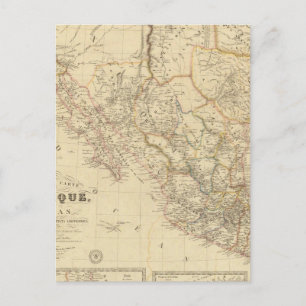 Texas and Mexico Postcard