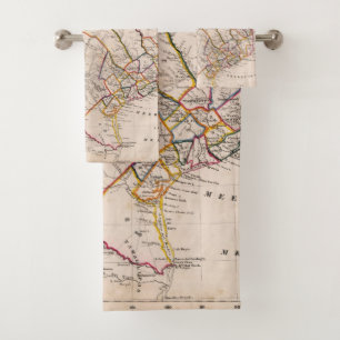 Texas and Oklahoma Bath Towel Set