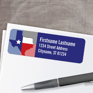 Texas and the Flag on a Return Address