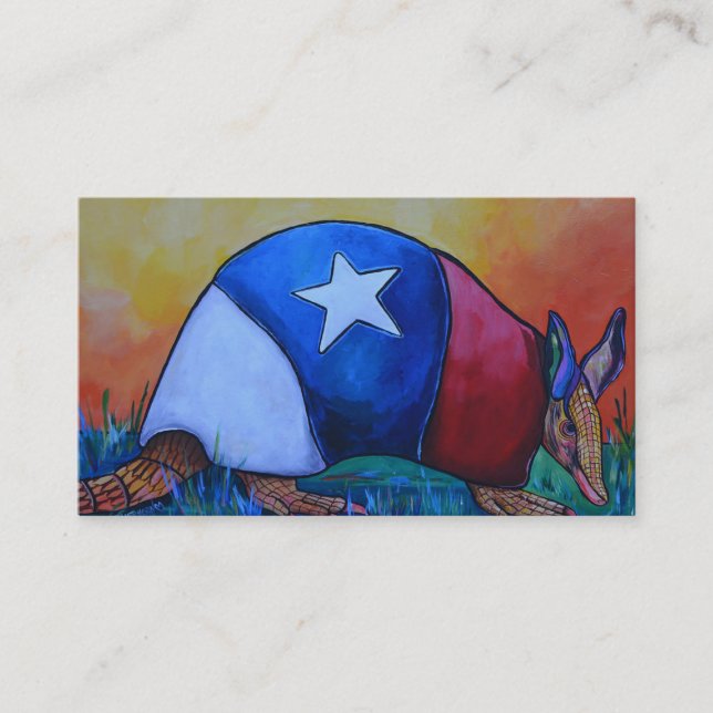 Texas Armadillo business card (Front)