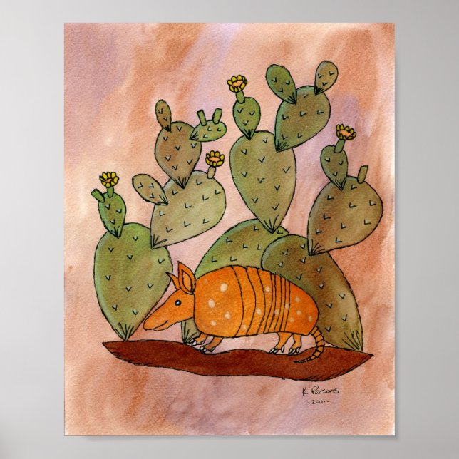 Texas Armadillo Poster (Front)