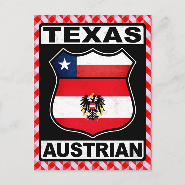 Texas Austrian American Card (Front)