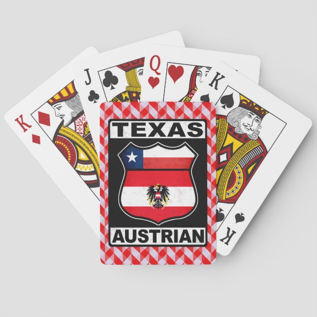 Texas Austrian American Playing Cards (Back)