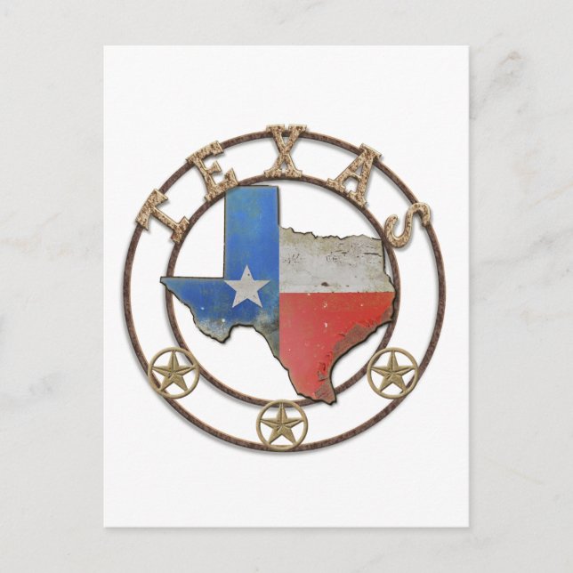 Texas Barn Art Postcard (Front)