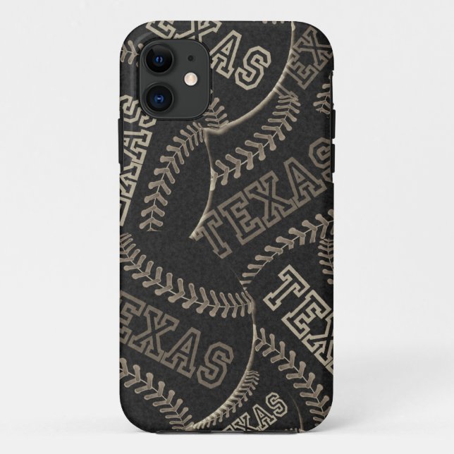 Texas Baseball Collage Case-Mate iPhone Case (Back)