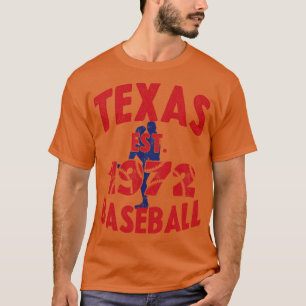 Texas Baseball Est 1972 Baseball Pitcher Vintage T-Shirt