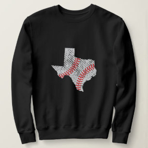 Texas Baseball Mum Personalised Baseball Stitching Sweatshirt