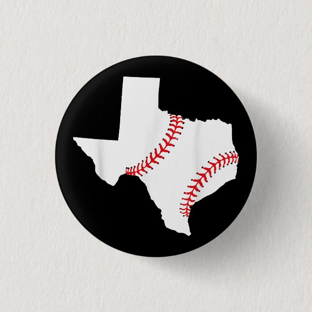 Texas Baseball State funny Texas Baseball  3 Cm Round Badge (Front)