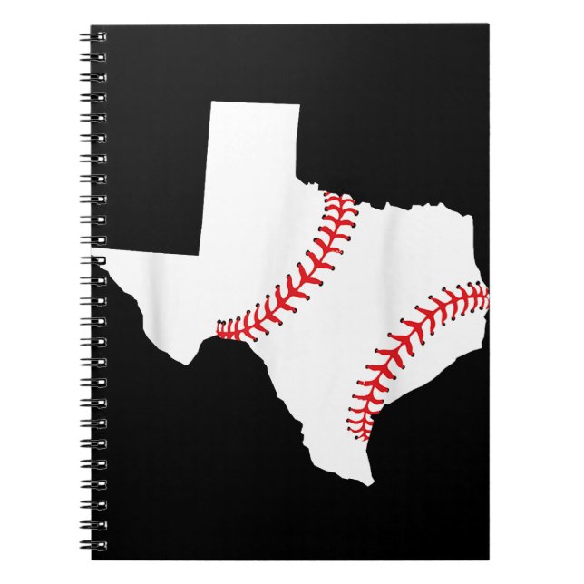 Texas Baseball State funny Texas Baseball  Notebook (Front)