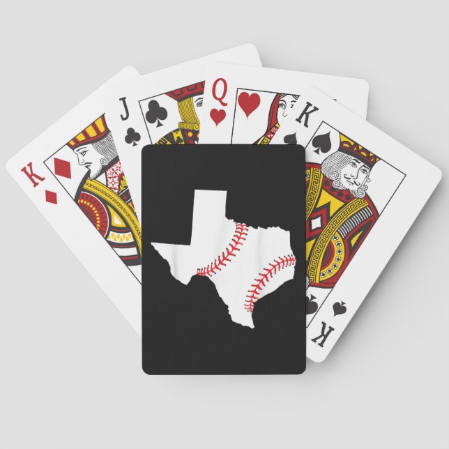 Texas Baseball State funny Texas Baseball  Playing Cards (Back)