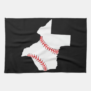 Texas Baseball State funny Texas Baseball Tea Towel