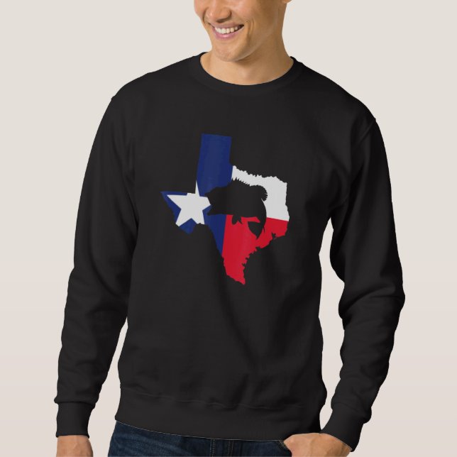 Texas Bass Fishing Sweatshirt (Front)