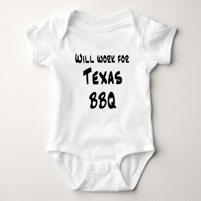 Texas BBQ Baby Bodysuit (Front)
