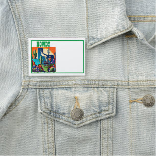 Texas BBQ Party 1 Name Tag
