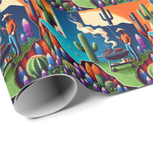 Texas BBQ Party 1 Wrapping Paper