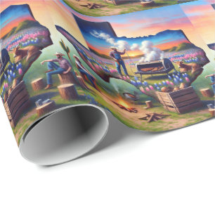 Texas BBQ Party 4 Wrapping Paper