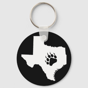Texas Bear Paw Key Ring