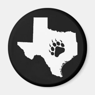 Texas Bear Paw Magnet