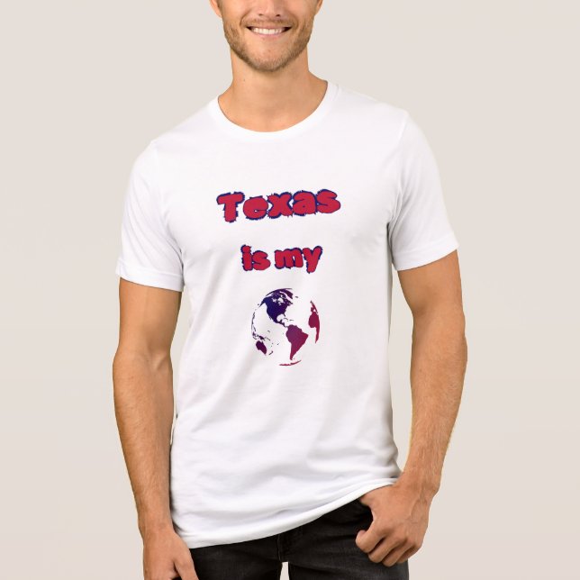 TEXAS ,Bella+Canvas Tri-blend T-Shirt Shirt (Front)
