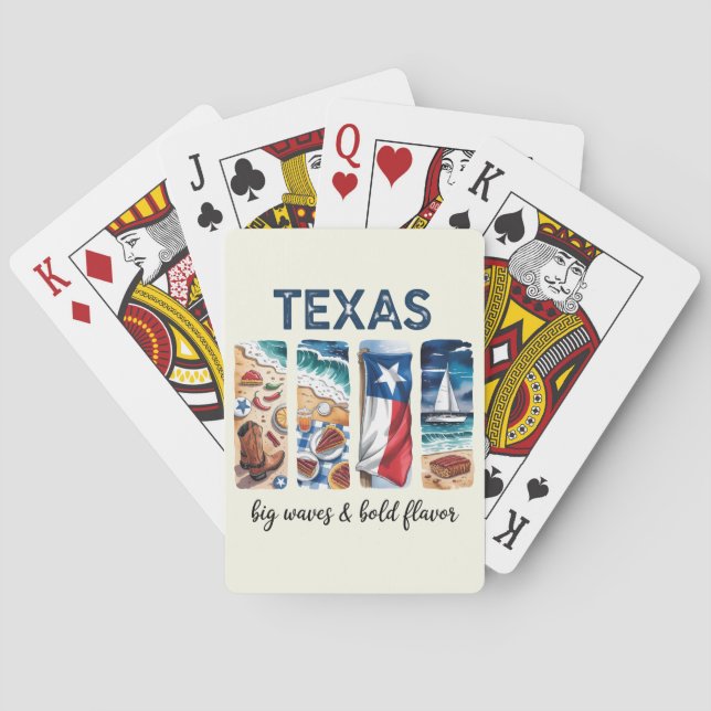 Texas – Big Waves & Bold Flavour Playing Cards (Back)