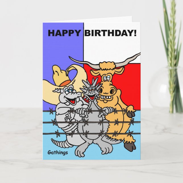 TEXAS BIRTHDAY CARD (Front)