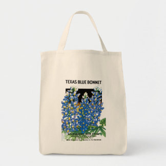 Texas Blue Bonnet Seed Packet Label Tote Bag