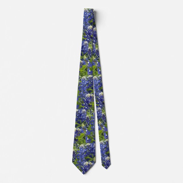 Texas Blue Bonnets Neck Tie (Front)