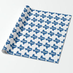 TEXAS BLUE STATE WRAPPING PAPER