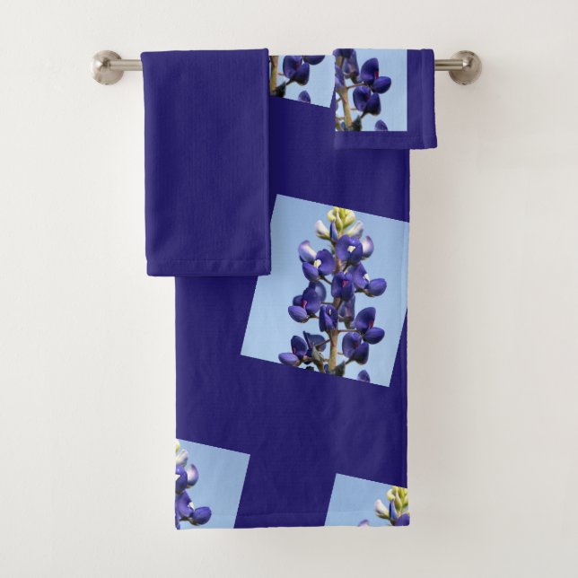Texas Bluebonnet Bath Towel Set (Insitu)