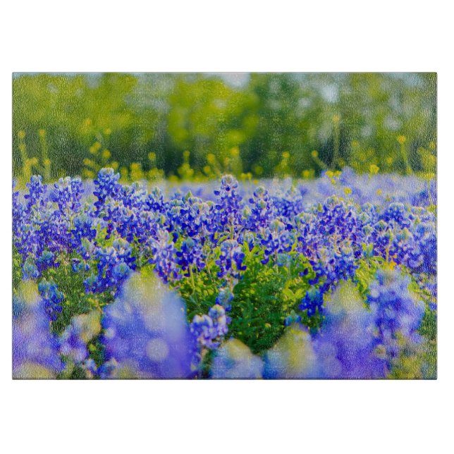 Texas Bluebonnet cutting board (Front)