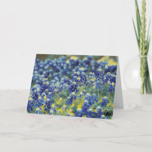 Texas Bluebonnet Mound Impressionist Art Card