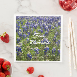 Texas Bluebonnet Paper Napkins | State Flower