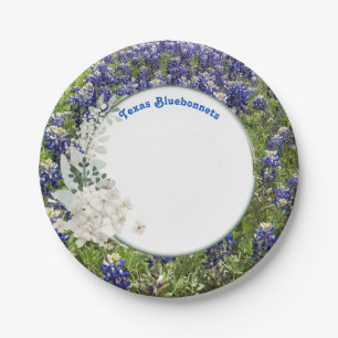 Texas Bluebonnet Paper Plates for Spring Parties