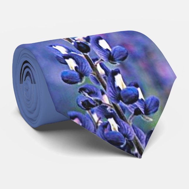 Texas Bluebonnet Tie (Rolled)