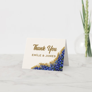 Texas Bluebonnet Wedding Thank You Card