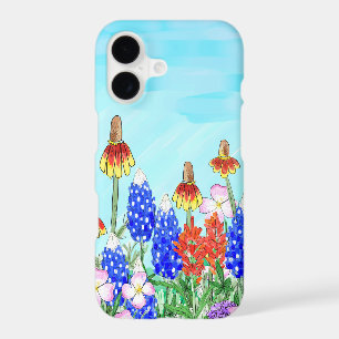 Texas bluebonnet wildflower floral iPhone case